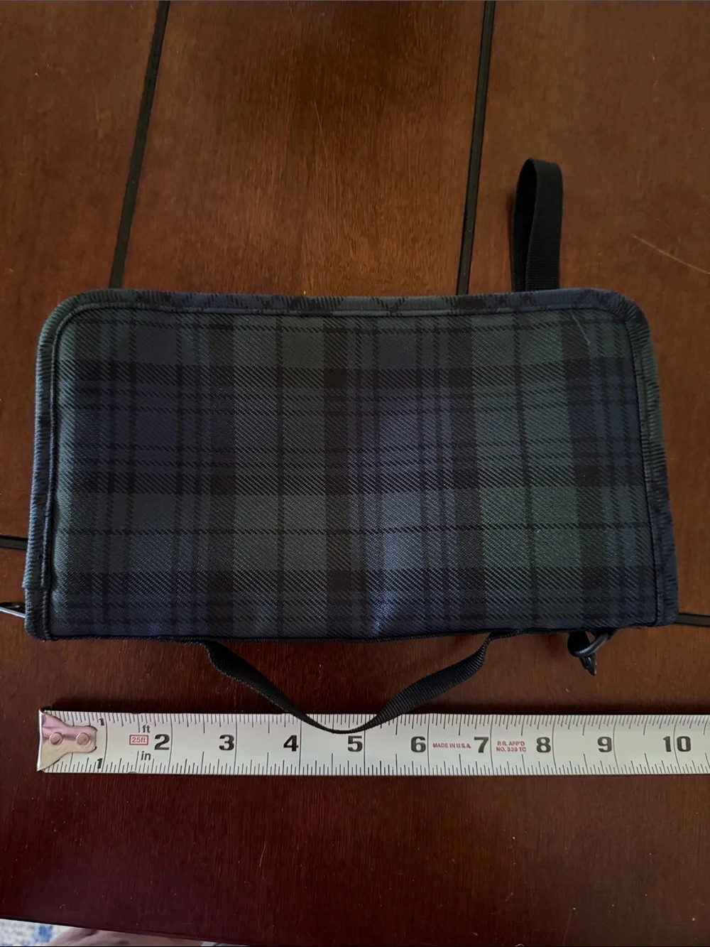 L.L. Bean compact plaid